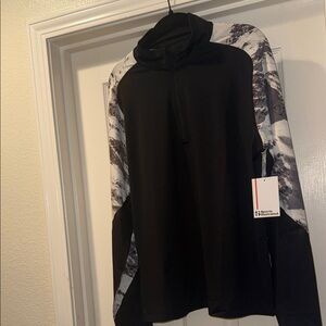 Sports Illustrated Swim Black and White Zip-Up Sweater